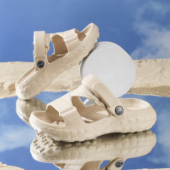 Bērnu vienkrāsas EVA sandales, universālas, vecuma grupai 4-16 gadi, elpojošas, anti-slip, izturīgas ar EVA zoli