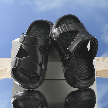 Bērnu vienkrāsas EVA sandales, universālas, vecuma grupai 4-16 gadi, elpojošas, anti-slip, izturīgas ar EVA zoli