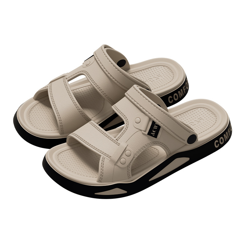 Férfi EVA szandálok - csúszásgátló, légáteresztő, kültéri vezetési szandál, EVA felső és talp, slip-on, 2025 tavasz