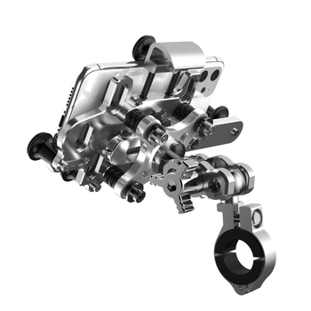 BIPINOR H99 Θήκη κινητού για μοτοσικλέτα πλοήγησης, βάση με απορρόφηση κραδασμών и περιστροφή 360° για Honda, Yamaha, BMW και Wuyang Haojue