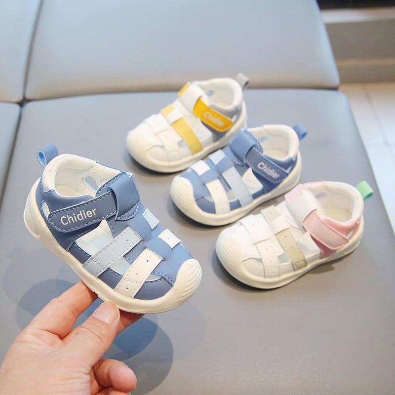 12–36 hónapos gyermekeknek való szandál, Ultrafilm bőr felsőrész, vízálló, lélegző, Velcro-zár