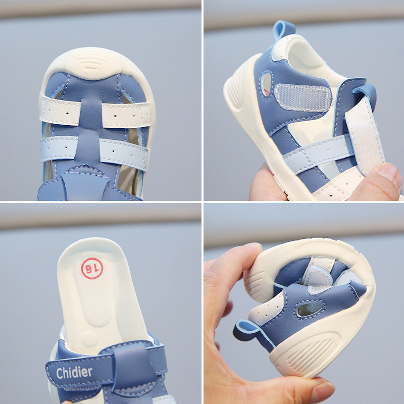 12–36 hónapos gyermekeknek való szandál, Ultrafilm bőr felsőrész, vízálló, lélegző, Velcro-zár