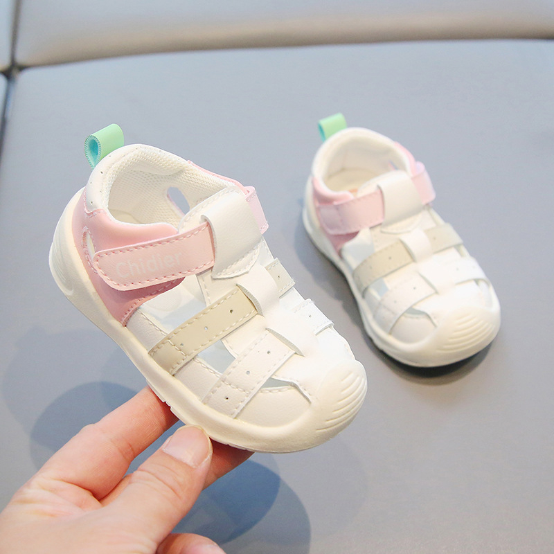 12–36 hónapos gyermekeknek való szandál, Ultrafilm bőr felsőrész, vízálló, lélegző, Velcro-zár