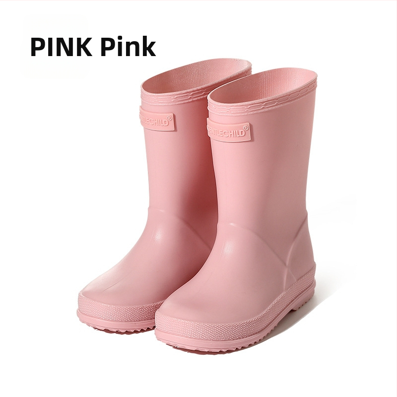 Gyerekek esőcsizmája PVC vízálló, csúszásmentes puha talpú, alacsony sarok 1–3 cm