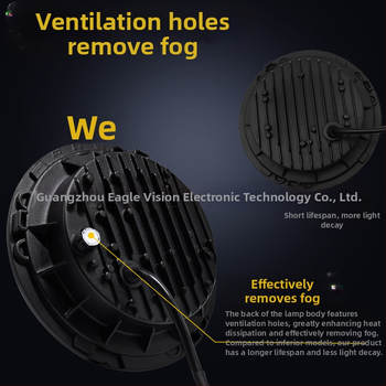 Far LED pentru Wrangler – far pentru off-road și motocicletă, caroserie din aluminiu aeronavic 6063 cu lentilă PC, Cupă reflectantă, 24V LED, model YSJ01-MMRDD, compatibil cu Wrangler și vehicule off-road