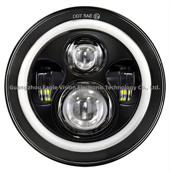 Far LED pentru Wrangler – far pentru off-road și motocicletă, caroserie din aluminiu aeronavic 6063 cu lentilă PC, Cupă reflectantă, 24V LED, model YSJ01-MMRDD, compatibil cu Wrangler și vehicule off-road