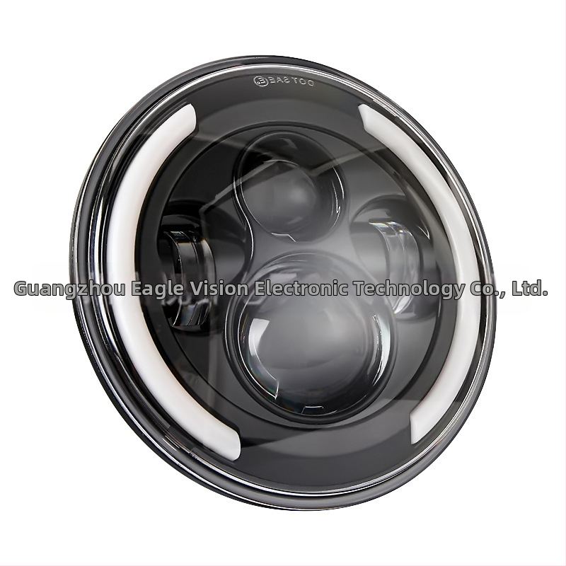 Far LED pentru Wrangler – far pentru off-road și motocicletă, caroserie din aluminiu aeronavic 6063 cu lentilă PC, Cupă reflectantă, 24V LED, model YSJ01-MMRDD, compatibil cu Wrangler și vehicule off-road