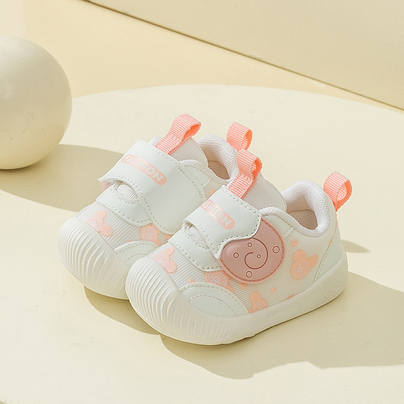Kisgyermek cipők pamut szövet felsőrésszel, puha talppal, csúszásmentes, 12-36 hónapos korosztálynak