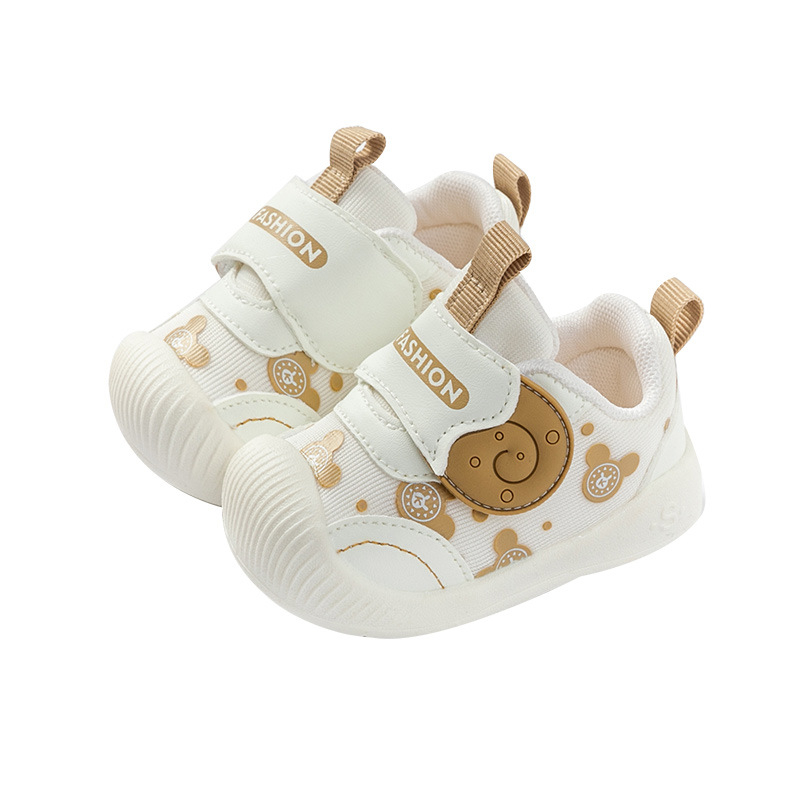 Kisgyermek cipők pamut szövet felsőrésszel, puha talppal, csúszásmentes, 12-36 hónapos korosztálynak