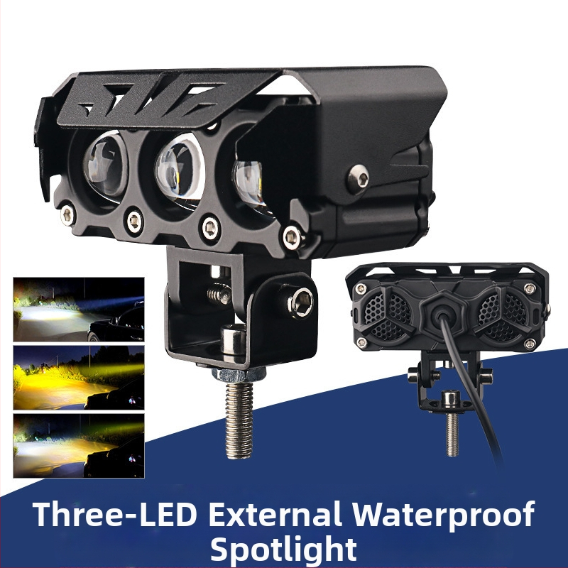 LED φανάρι μοτοσικλέτας, 50W, 9–36V, 4000LM, IP68 εξωτερικός προβολέας