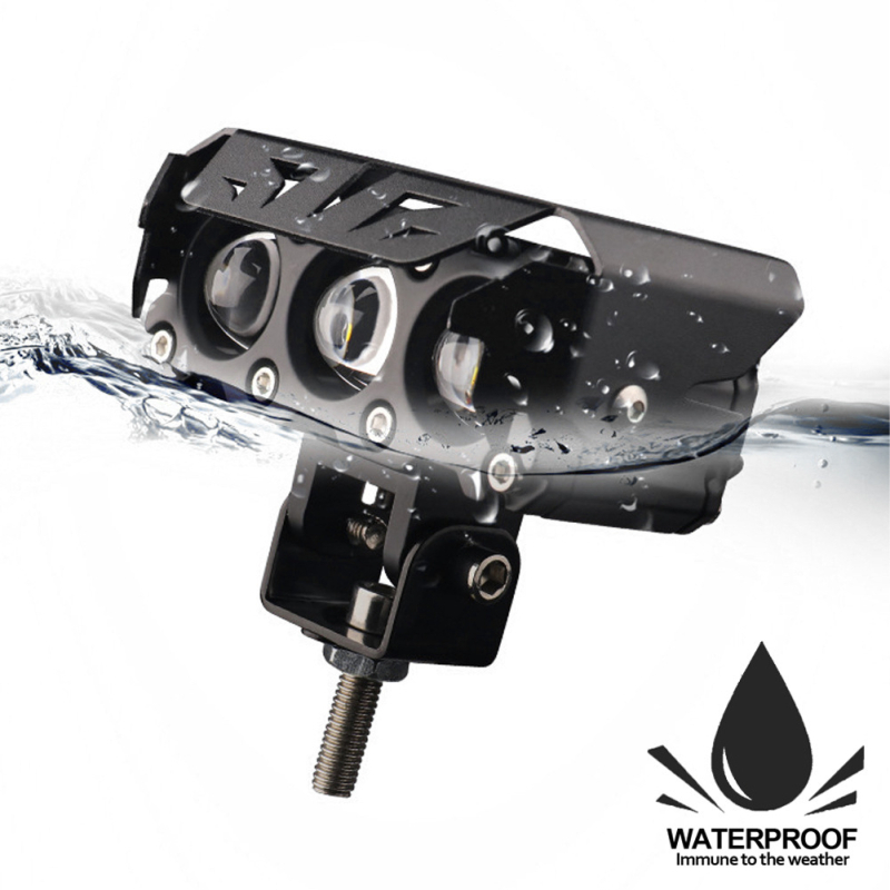 LED мотоциклетен фар, 50W, 9–36V, 4000LM, IP68