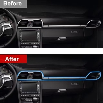 Automobiļa iekšējais apgaismojums RGB ambientsapgaismojums ar lietotnes kontroli, USB pogas tips, 5V, 1.5W, MMA