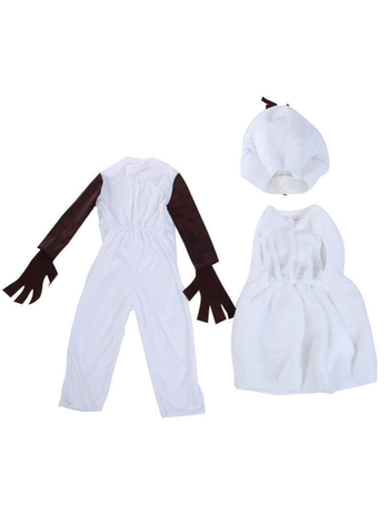 Κοστούμι cosplay χιονάνθρωπος για παιδιά, unisex, πολυεστερικό ύφασμα, κατάλληλο για ηλικίες έως 17 ετών, άνοιξη 2025.