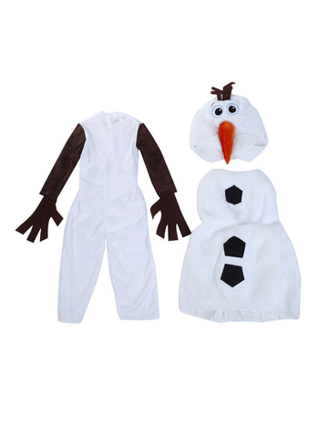 Κοστούμι cosplay χιονάνθρωπος για παιδιά, unisex, πολυεστερικό ύφασμα, κατάλληλο για ηλικίες έως 17 ετών, άνοιξη 2025.