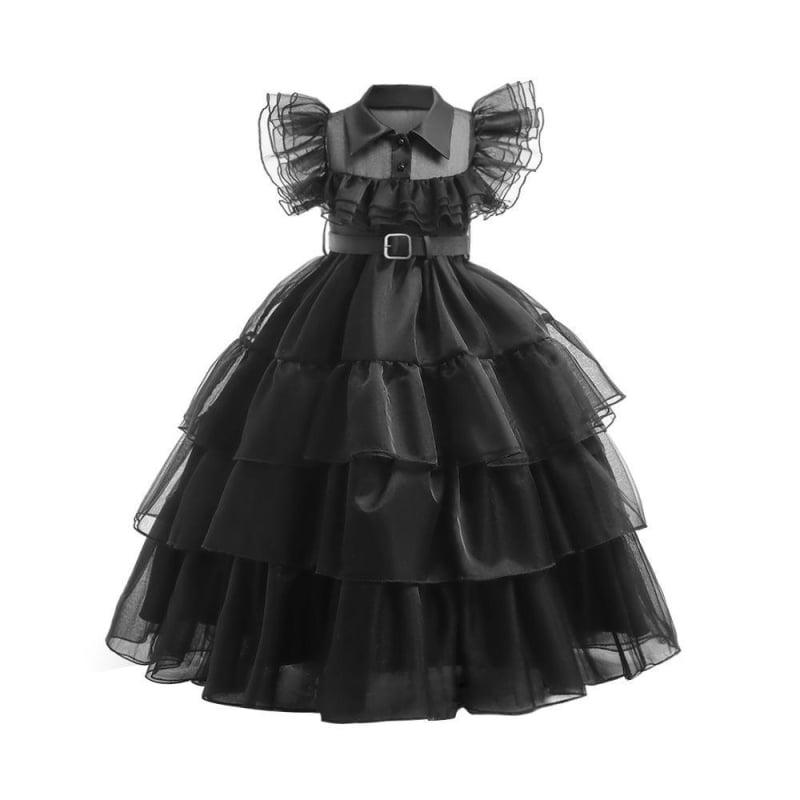 Dječja cosplay haljina, tkanina od pamuk-poliester smjese (65% poliester, 35% pamuk), tkanina obrađena enzimski pranjem, za sve sezone, za djevojčice