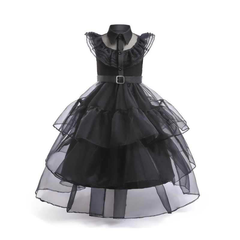 Dječja cosplay haljina, tkanina od pamuk-poliester smjese (65% poliester, 35% pamuk), tkanina obrađena enzimski pranjem, za sve sezone, za djevojčice