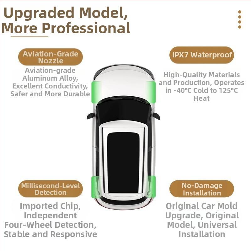 TPMS сензор за Tesla за Model 3/Y/S/X – OE-съвместим вграден датчик за налягането в гумите, модел 1490701-01-B, диапазон 1.0–4.0 bar, точност ±0.1 bar