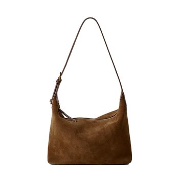 Hónalj alatti crossbody táska, plüss anyag, street fashion stílus, vízszintes négyzetes forma, cipzáras nyitás, belső cipzáros zseb