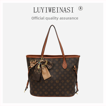 Louis venus Geantă Tote PU, formă verticală pătrată, închidere cu fermoar, căptușeală din poliester, buzunar secret cu fermoar și buzunar pentru telefon, Iarnă 2024