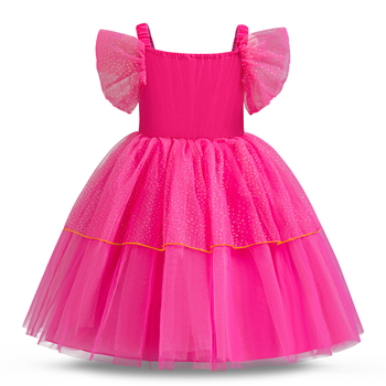 Κορίτσι Φόρεμα Princess Jasmine από τον Αλαντίν με ιμάντες | Ύφασμα μείγματος βαμβακιού, κύριο ύφασμα πολυεστέρας, επένδυση πολυεστέρας, για ηλικίες 3–8 ετών (100–140 cm), Άνοιξη 2024