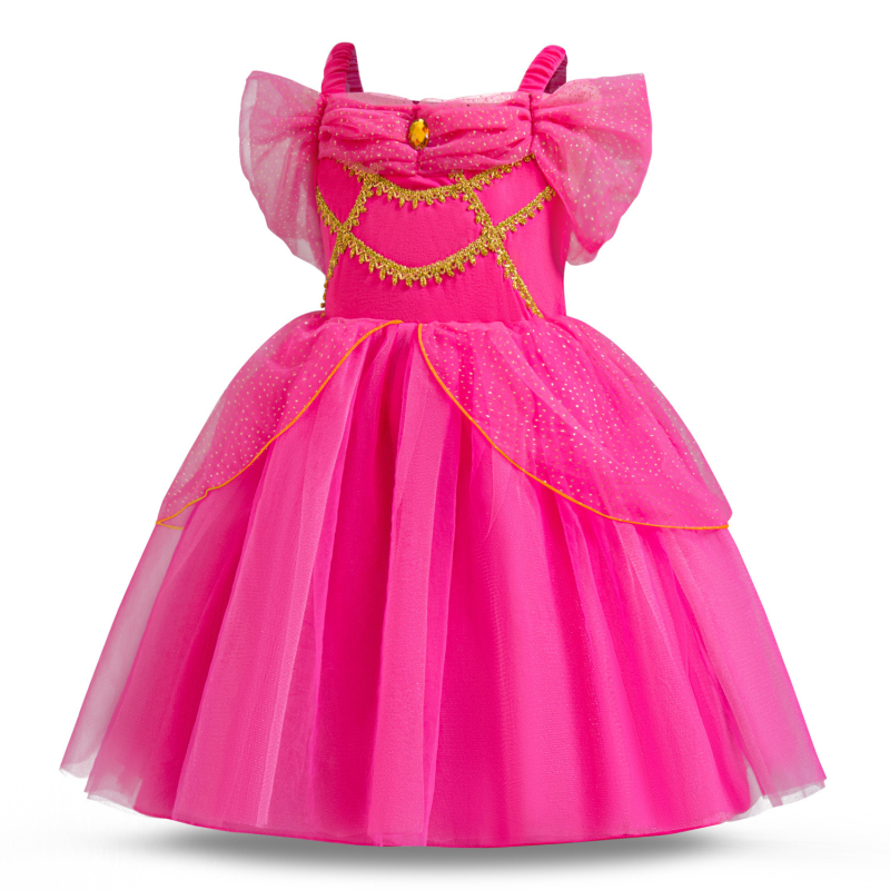 Lányoknak szóló Aladdin ihletésű Jasmine hercegnő ruhája vállpánttal | pamut‑keverék anyag, fő anyag: poliészter, bélés: poliészter, 3–8 éveseknek (100–140 cm), 2024 tavasz