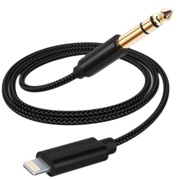 Слушалков адаптер за Apple аудио устройства — EDELINK YUl65001, Lightning към 6,5 мм стерео, кабел 4.0