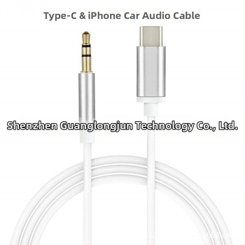 Carneel автомобилен аудио адаптер за iPhone 13: Lightning към 3,5 мм жак, модел Apple 7 type-C
