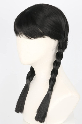 Cosplay парик — дълги плитки, дълга коса; материя на косата: K silk/p silk; технология на обработка: Mechanism; не се боядисва и не се подлага на перманент