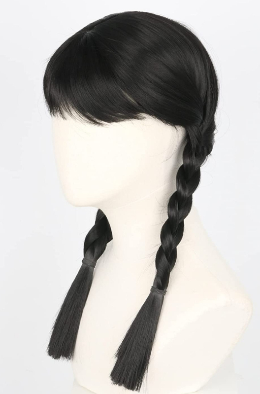 Cosplay парик — дълги плитки, дълга коса; материя на косата: K silk/p silk; технология на обработка: Mechanism; не се боядисва и не се подлага на перманент