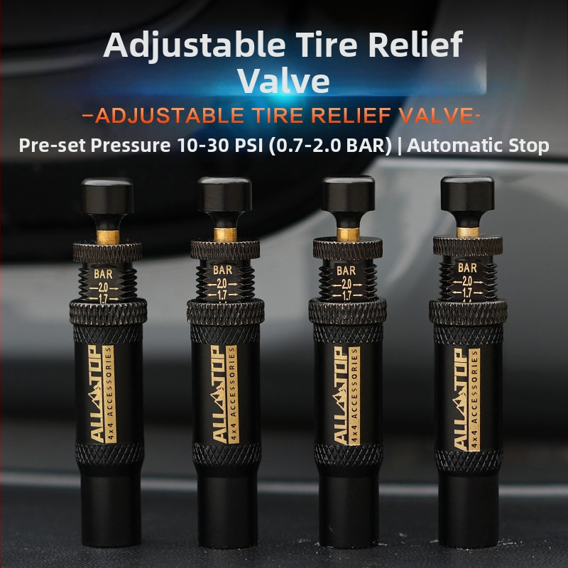 ALL-TOP skaitmeninis padangų išleidimo vožtuvas – rašiklio tipo, nešiojamas, slėgio diapazonas 0.7–2.1, suderinamas su visais modeliais, išleidimo funkcija