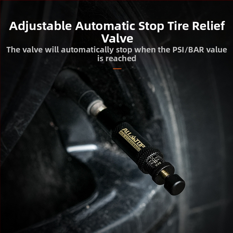 ALL-TOP skaitmeninis padangų išleidimo vožtuvas – rašiklio tipo, nešiojamas, slėgio diapazonas 0.7–2.1, suderinamas su visais modeliais, išleidimo funkcija