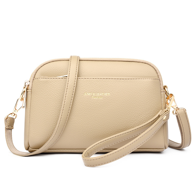 Női válltáska, PU, kis négyszögletes forma, crossbody, cipzár, belső zsebek (PU; Kis négyszögletes forma; Crossbody; Cipzár; Belső zsebek)