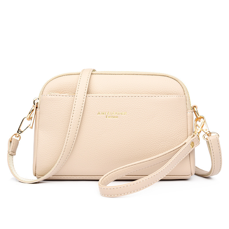 Női válltáska, PU, kis négyszögletes forma, crossbody, cipzár, belső zsebek (PU; Kis négyszögletes forma; Crossbody; Cipzár; Belső zsebek)