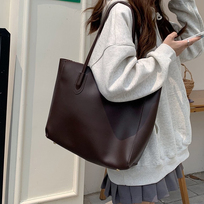 PU bőr tote táska, retro ihletés, vízszintes négyzet alakú, felső nyitás