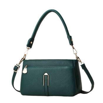 Geantă crossbody din PU – stil urban minimalist, formă orizontală pătrată, fermoar, buzunar interior