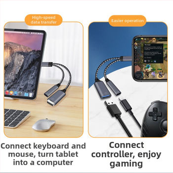 Lightning OTG адаптер за Apple устройства — четене на USB флаш диск и зареждане