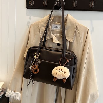 Midronya PU tote táska — nagy kapacitás, városi egyszerű stílus, cipzáras zárás, belső zsebek: cipzáros zseb, telefonzseb, ID zseb, vízszintes négyszögletes forma