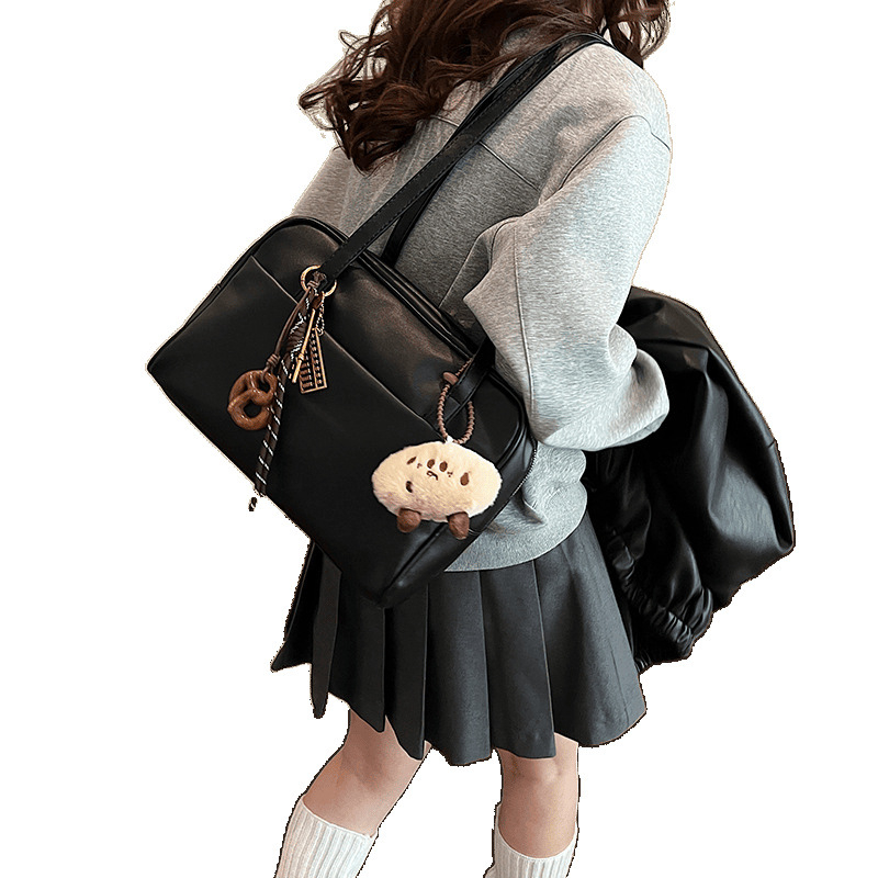 Midronya PU tote táska — nagy kapacitás, városi egyszerű stílus, cipzáras zárás, belső zsebek: cipzáros zseb, telefonzseb, ID zseb, vízszintes négyszögletes forma