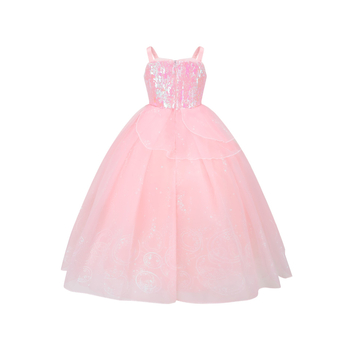 Παιδικό φόρεμα cosplay για ηρωίδα - διχτυωτό ύφασμα, 100% πολυεστέρας, φόδρα από βαμβάκι, για ηλικίες 3–8 ετών, στυλ πριγκίπισσας