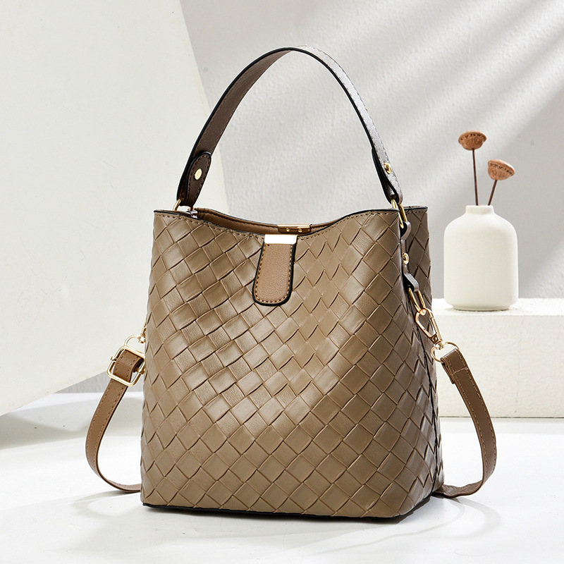 PU bucket táska, városi egyszerűség stílus, mágneszár, poliészter bélés, 2025 tavasz