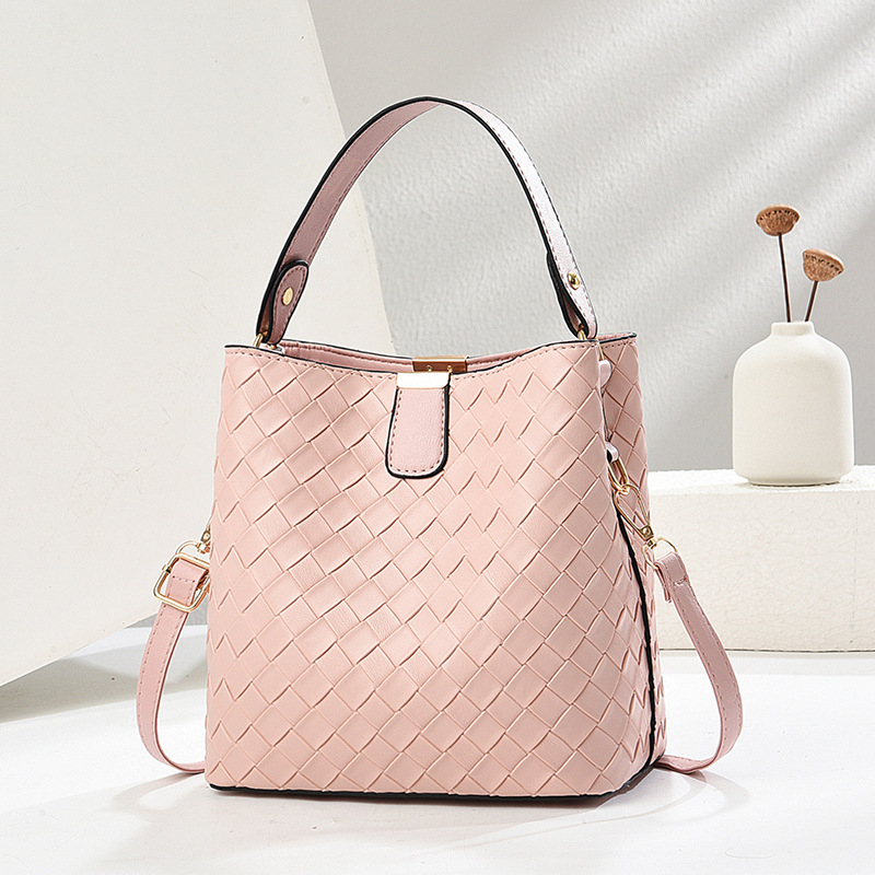 PU bucket táska, városi egyszerűség stílus, mágneszár, poliészter bélés, 2025 tavasz