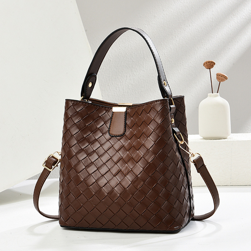 PU bucket táska, városi egyszerűség stílus, mágneszár, poliészter bélés, 2025 tavasz