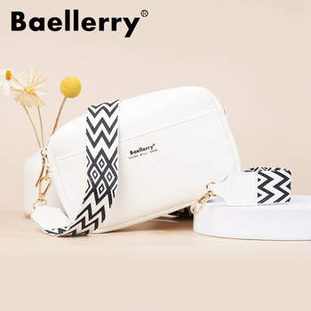 Baellerry PU kis négyzet alakú táska cipzárral, puha kivitel, telefon zseb, egyoldalas vállpánt