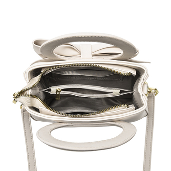 Кроссбоди чанта с урбанистичен минималистичен дизайн, PU материал, хоризонтална квадратна форма, с цип, множество вътрешни джобове