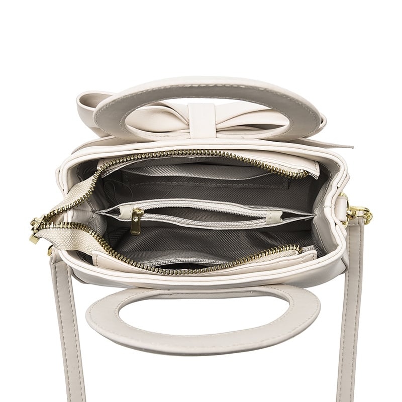 Кроссбоди чанта с урбанистичен минималистичен дизайн, PU материал, хоризонтална квадратна форма, с цип, множество вътрешни джобове