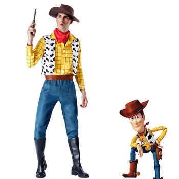 Woody костюм за семейно сценично представление – за възрастни и деца, деним стил, улична мода, спандекс и нейлон, основна материя <30%, вторична 30–50%, пролет 2023