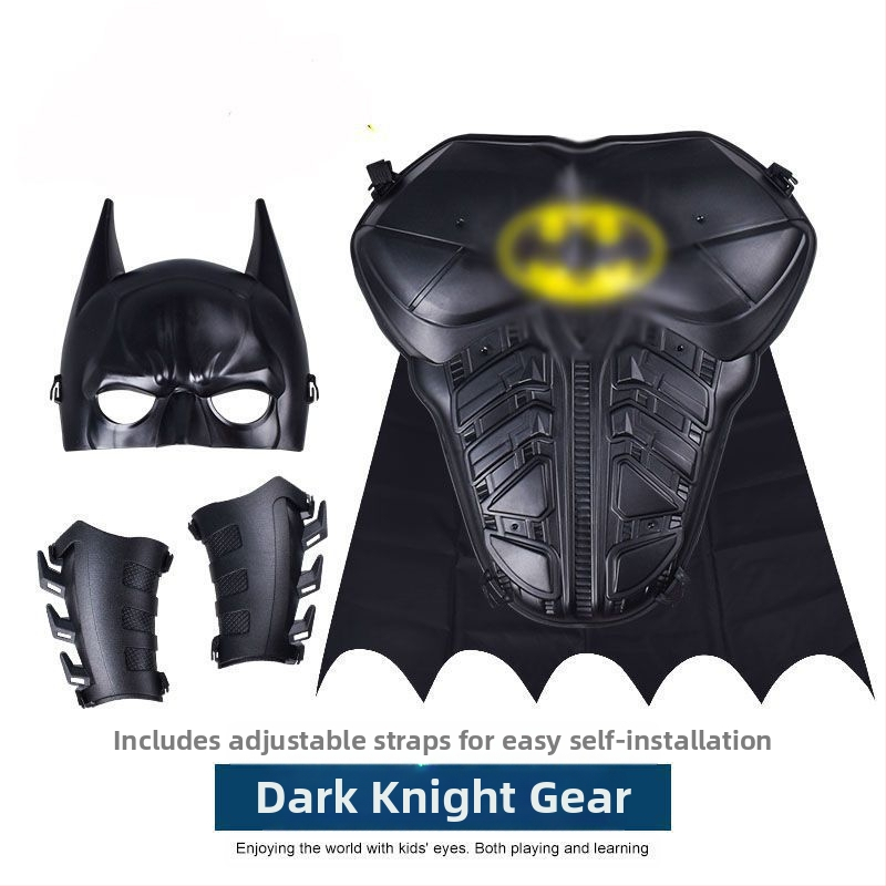 Σετ μεταμφίεσης Μπάτμαν: κάπα, μάσκα και θωράκιση, πλαστικό, για παιδιά 0–3 ετών