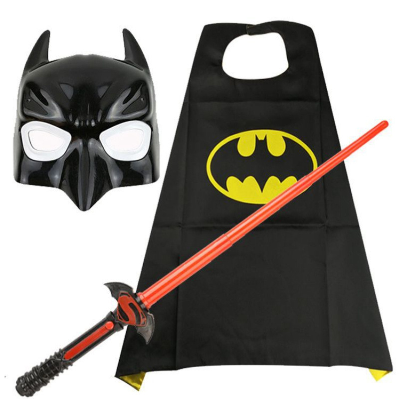 Σετ μεταμφίεσης Μπάτμαν: κάπα, μάσκα και θωράκιση, πλαστικό, για παιδιά 0–3 ετών