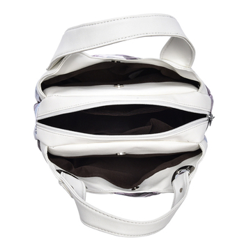 Női PU bőrtáska utcai divat stílusban cipzárral, vízszintes négyszög alakú, poliészter bélés