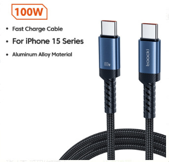 Type-C gyors töltésű adatkábel, L-alakú kivitel, alumíniumötvözet, 60W maximum